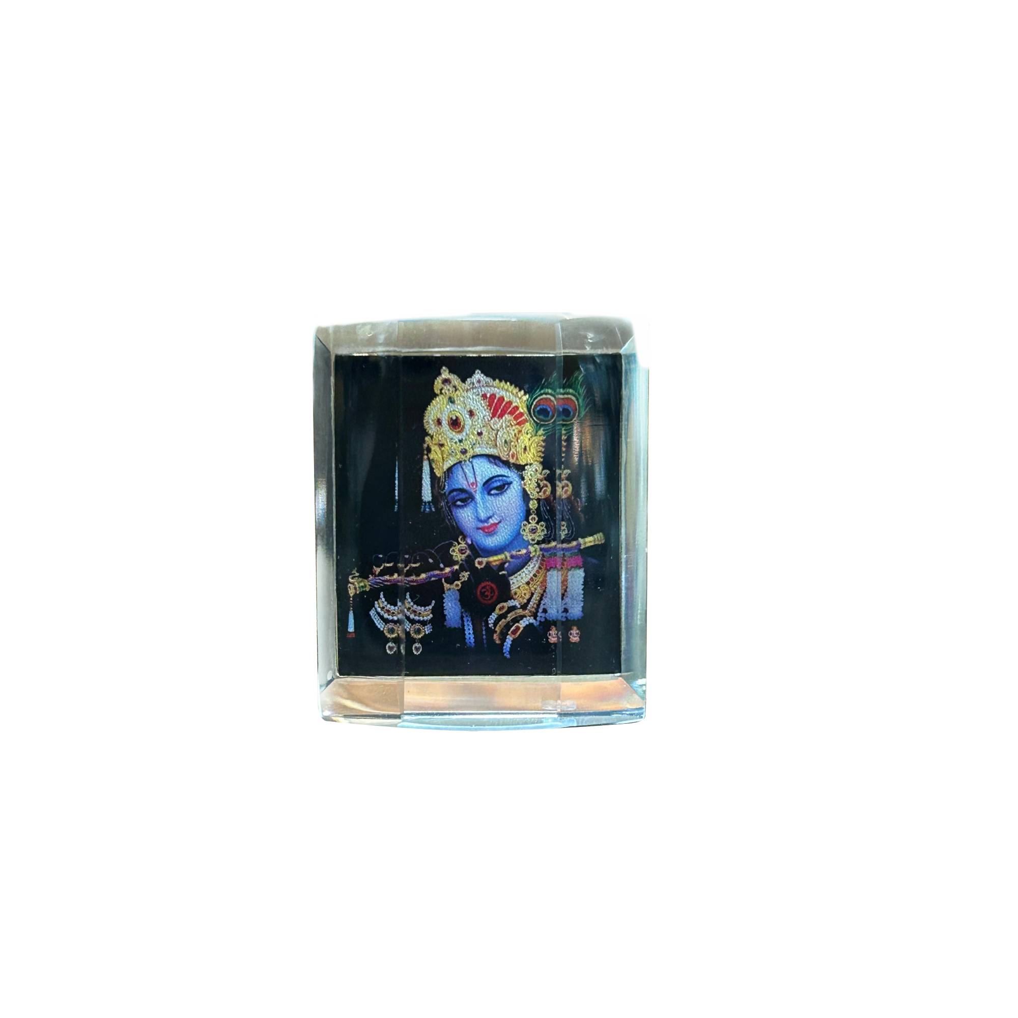 Divine Harmony Krishna | Crystal Car Dashboard Item
