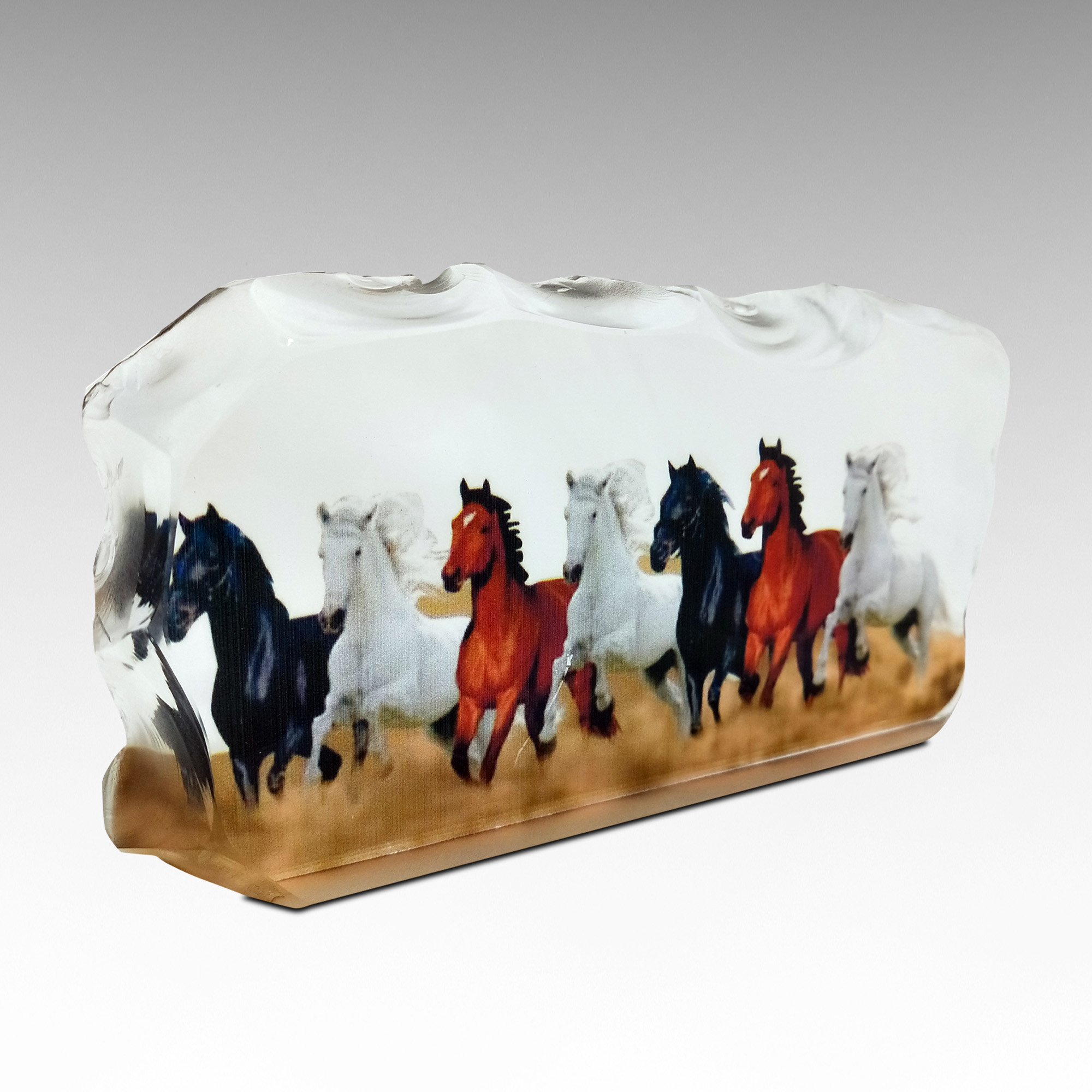 Galloping Horses Crystal Momento | A Symbol of Strength & Success